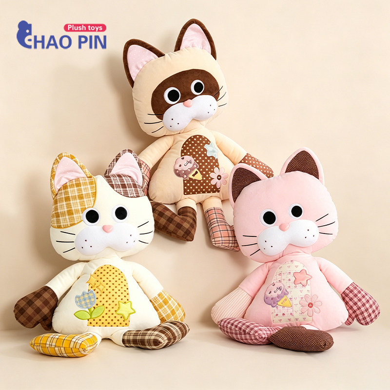 🔥có hàng sẵn🔥quà tặng sinh nhật cho bé gái Ngày thiếu nhi Nhồi bông mềm Mèo Nguyên Bản Làm Dịu Đi Kèm Sang Trọng Đồ Chơi Búp Bê Mèo Con Ngủ Búp Bê Gối Gửi Quà Tặng Sinh Nhật Ngày Lễ Tình Nhân
