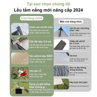 Tấm tăng lều tank bạt che nắng chống mưa, bạt lót cắm trại du lịch dã ngoại dày rộng, màu săc mát mẻ