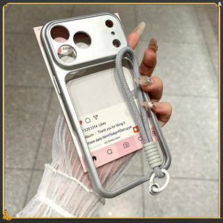 [Có dây buộc miễn phí] Ốp điện thoại Acrylic trong suốt cho iPhone 17 Air 16 15 14 13 12 11 Pro Max Plus Khung TPU thân thiện với da Chống trầy xước và bền bỉ