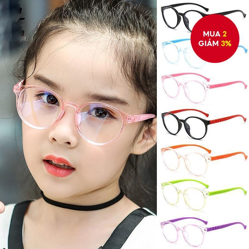 Kính trẻ em chống bức xạ, dành cho 3-12 tuổi, khung silicon, bảo vệ mắt khi sử dụng máy tính.