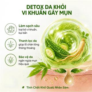 [MỚI RA MẮT] Sữa tắm hỗ trợ giảm mụn YOMANI 1600ml, chiết xuất khổ qua, nhân sâm,  làm sạch da, chăm sóc và bảo vệ da