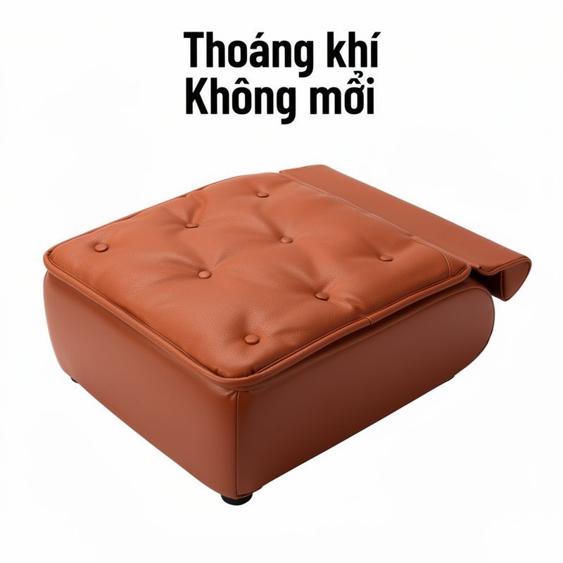 Dệm Gác Chân Sofa đệm Ngồi Da Thoáng Khí Chống Bẩn êm đàn Hồi Ghế Xe Hơi Ghế Văn Phòng