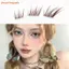 FAVORITEGOODS 60 Cái Lông Mi Giả, Cụm Lông Mi Không Keo Dán Tự Dính, Wispy Manga Màu Nâu Mềm Mắt Mèo DIY Lash Extensions dành cho Nữ