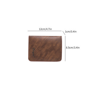 Ví nam Slim Bifold Da PU Hàng ngày Thẻ tín dụng ID Lưu trữ Ví kích thước bỏ túi di động