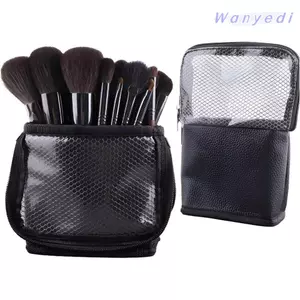 Bàn chải trang điểm WANYEDI, Túi lưu trữ cọ trang điểm thiết kế dọc chống bụi, Di động có thể gập lại Dung tích lớn chống nước Xô đựng đồ du lịch
