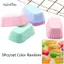 AqToCna 5 Khuôn Làm Bánh Silicon Hình Chữ Nhật Muffin Cốc Bánh Nướng Khuôn Nhà Bếp Bánh Ngọt Dụng Cụ AqToCna