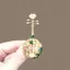 Thổ Cẩm Phong Cách Trung Hoa Cổ Điển Phong Cách Cổ Pipa Cao Cấp Tinh Tế Pin Hanfu Sườn Xám Nhạc Cụ Quần Áo Phụ Kiện Corsage 6.8