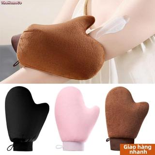 [Hàng về] Dụng cụ bôi kem dưỡng da THEHOMECO, Găng tay tự làm rám nắng hai mặt có thể giặt được, Bàn chải rám nắng giả không nắng có thể tái sử dụng cho tự Tan