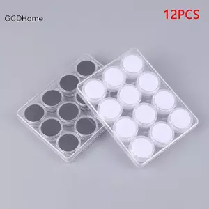 GCDHome Trong Suốt Tròn Đá Quý Hiển Thị Bộ Sưu Tập Hộp Bảo Quản Trang Sức Đá Quý Rời Kim Cương Hộp Đựng Bình Tổ Chức Khay Có Nắp HOT