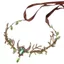 PYCOU Elven Crown, Thiết Kế Cây Nho Giả Tưởng Trang Sức Elf Tiara, Nhẹ Rừng Chủ Đề Đầm Phụ Kiện Giả Tưởng Đầu Halloween