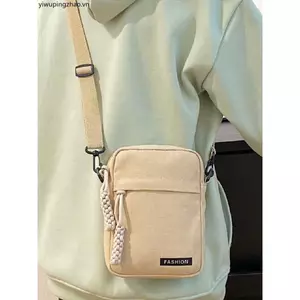 Túi Điện Thoại Di Động Nữ Nhỏ Siêu Nhẹ Di Động Mùa Hè Điện Thoại Di Động Canvas Túi Nhỏ Đi Bộ Nam Di Động Túi Đeo Ngang