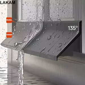 Thanh chắn nước cửa sổ LAKAM 50cm, gioăng cao su chống thấm, dải chắn nước tràn ngược, lắp viền cửa sổ