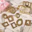 GILLL Mini Khung Ảnh, DIY Gold DIY Shadow Box Frame, Nhựa Sáng Tạo Khung Hiển Thị Bộ Nhớ Quà Tặng