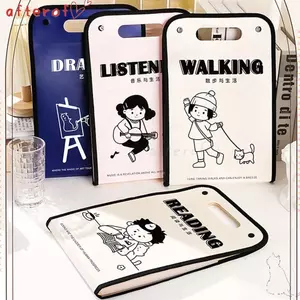 Túi đựng hồ sơ mở rộng AFTEROF, Thư mục tập tin A4 được phân loại 13 túi, Công suất lớn sáng tạo Di động chống nước Danh mục đầu tư trường học Văn phòng