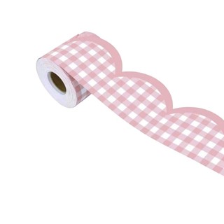 VA Bảng tin đa năng Edging Decal Gingham Trim Lớp học Trang trí nhà cửa