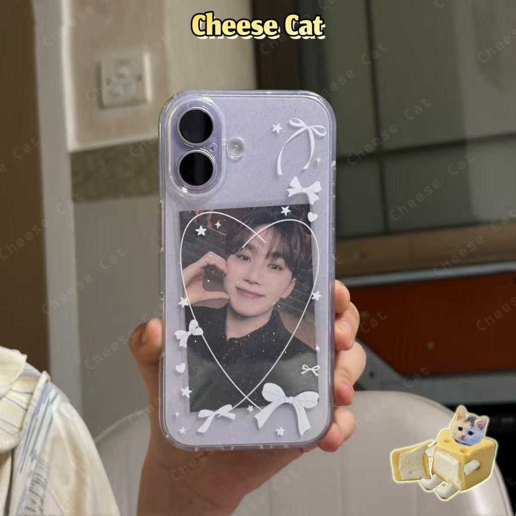 Ốp điện thoại thiết kế khung ảnh đường trắng cho iPhone 17 14 13 12 11 15 16 Pro Max 17 Air Xs XR 7Plus