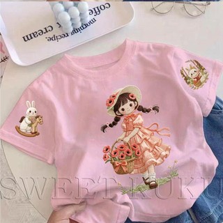 COD✅ (Hồ Chí Minh)Áo phông tay ngắn In hình hoạt hình Áo Kiểu rộng và ấn tượng Trẻ em thời trang #VN200
