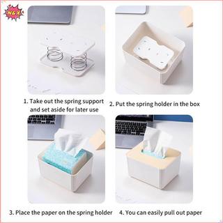 N & X 2 Chiếc Hộp Đựng Khăn Giấy Hỗ Trợ Lò Xo Tự Động Nâng Giá Đỡ Khăn Giấy Lò Xo Dễ Dàng Pi Lên Hộp Đựng Khăn Giấy Phù Hợp Với 90% Hộp.