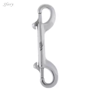 Jfory Scuba Cave Lặn Lặn Móc Chìa Khóa Snap Bolt Khóa Đôi Đầu Khóa Kẹp