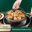 Bộ giỏ hấp thực phẩm bằng thép không gỉ AIHOM Phụ kiện nồi áp suất 22,5cm 25,5cm Hấp nhanh cho rau củ và hải sản,