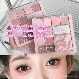 Bảng Màu 12 Màu - Phấn má hồng phấn mắt, Màu hồng Gradient, Matte Shimmer, Soft Blend