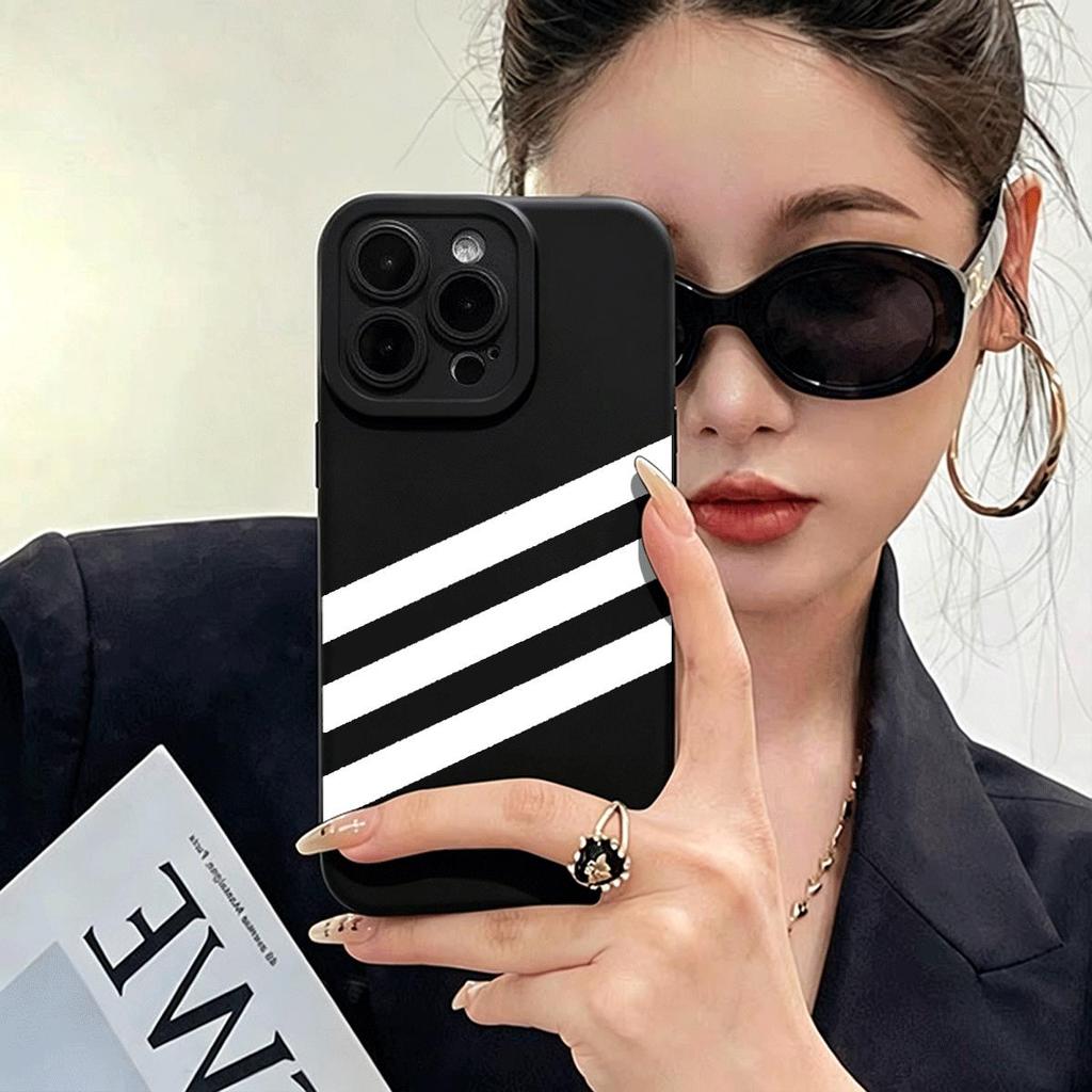 Ba dòng ngangTodòng Yan phù hợp với vỏ điện thoại 1716, iPhone 15, 14, mài dòngám,13