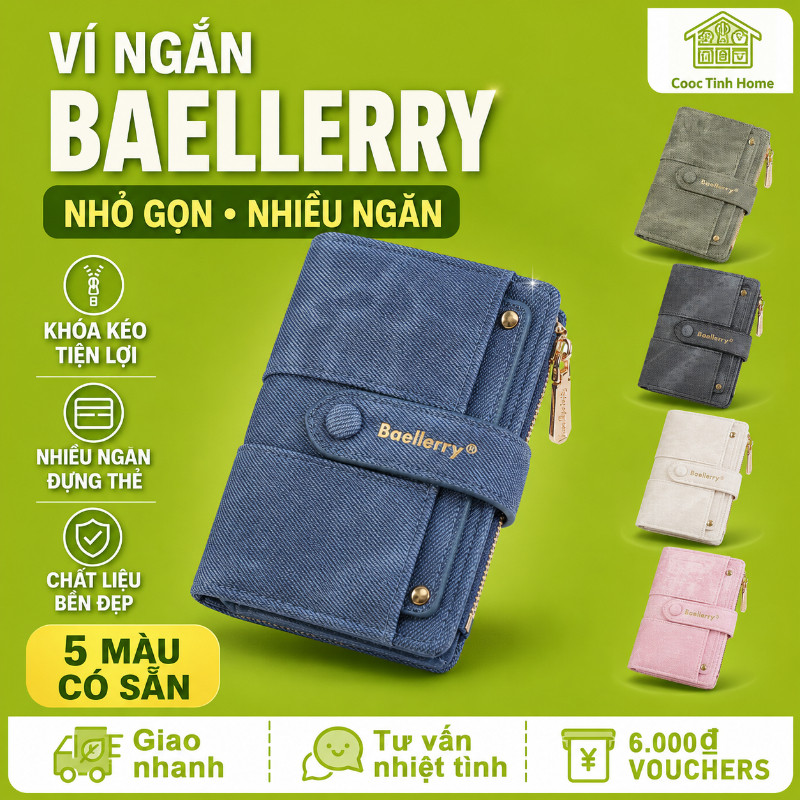 Ví Nữ Nhỏ Gọn Phong Cách Ins Mới – Da PU, Dây Kéo Mini, Đựng Thẻ & Tiền Xu Đa Năng, Phụ Kiện Thời Trang Cho Học Sinh