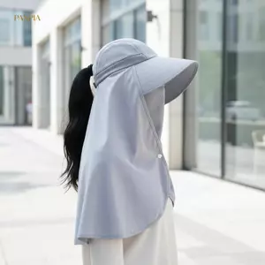 PNPIA- Mũ chống nắng cho nữ với khăn choàng toàn mặt che phủ 360 độ cho phòng chống tia cực tím mùa hè ngoài trời