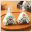 JRP 50 Chiếc Hoạt Hình Cho Tam Giác Cơm Bóng Túi Đựng Nori Onigiri Túi Sushi Với 2 Khuôn Onigiri Và 50 Stiers Khuôn Làm Sushi JRP
