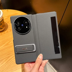 Vỏ XFold5 Cho Vivo X Fold 5 Flip Dual Trục Dây Đeo Tay Giá Đỡ Chống Sốc Vỏ Điện Thoại Di Động