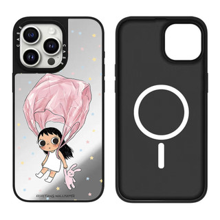 Túi Từ Tính Bé Gái Gương Thỏ Ốp Lưng Điện Thoại Cứng Cho iPhone 17 Pro Max 17 Air 16 Plus 15 14 13 12 11 Vỏ Chống Sốc