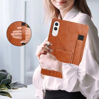 Vintage Kinh Doanh Đa Năng Máy Tính Bảng Dành Cho Lenovo Xiaoxin Pad Pro GT 11.1 2025 Yogo Tab 11.1 2025 Idea Tab 11 TB336FU Xiaoxin Pad 11 2025 TB335FC Dây Đeo Tay Đứng