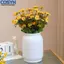 <cosyh>Silk Rose Bouquet Lifelike Petals Intricate Craftsmanship Easy To Shape