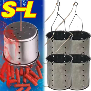 1 / 3 / 5 Chiếc - Mồi Câu Cá Lồng Thép Không Gỉ Đúc Áp Lực Cao Chống Biến Dạng Mồi Ăn Lồng Cho Nước Ngọt Nước Mặn Câu Cá Hoang Dã