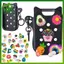 SWEET 1 Pa Silicone Casepatible Cho Nước Rửa Tay Touchland (Phù Hợp Cho 1 FL OZ / 30 ML Ver), Móc Khóa Di Động & 5 Trang Trí n