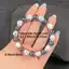 Vòng tay năng lượng Hematite màu trắng Unisex - Hạt trắng / đen bóng Miếng đệm bạc - Sự giàu có Sự thịnh vượng Thu hút thủ công