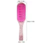 FAVORITEGOODS Máy duỗi tóc hai mặt, Lược uốn tóc mềm chuyên nghiệp, Thiết kế tiện dụng Lược duỗi tóc hai mặt chống tĩnh điện Hoa hồng đỏ