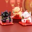 Năng Lượng Mặt Trời Mèo May Mắn Dễ Thương Làm Giàu Đồ Trang Trí Ô Tô Sáng Tạo Mở Beckoning Mèo Đồ Trang Trí Móng Vuốt Máy Bafanglai Cai