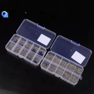 Bộ phân loại vít kim loại đầu chéo Mini 600 / 1200 CÁI Vít tự khai thác thu nhỏ Phụ kiện DIY Đẹp