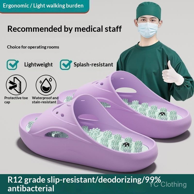 Dép Massage Từ Tính Cho Nữ 2026 Mùa Hè Mới Nhà Đế Mềm Acupoint Massage Chân Chăm Sóc Sức Khỏe Dép Cho Nam 0WYT