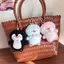 # HB # Hoạt Hình Dễ Thương Thắt Nơ Chim Cánh Cụt Sang Trọng Móc Khóa Kawaii Chim Cánh Cụt Nhồi Bông Mặt Dây Chuyền Búp Bê Bapa Trang Trí Mặt Dây Chuyền Phụ Kiện Quà Tặng.