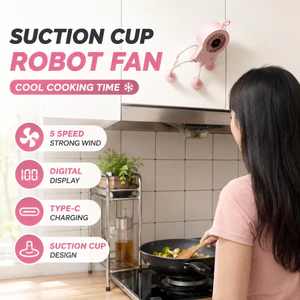 Quạt hút Robot Quạt làm mát USB Mini cho bàn nấu ăn nhà bếp có thể sạc lại