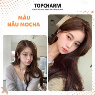 [NHIỀU DƯỠNG] Thuốc nhuộm tóc NÂU MOCHA hạ nền phủ bạc Chamis  màu sáng da không cần tẩy tặng bộ dụng cụ