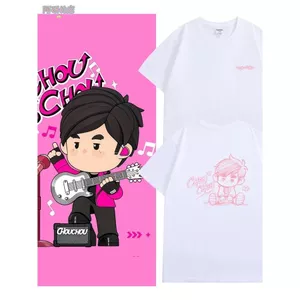 Jay Chou Hàng Hóa Áo Thun Nhồi Bông Bé Trai Tay Ngắn Jay Chou Sun Child Carnival Buổi Hòa Nhạc Cặp Đôi Top
