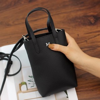Túi đựng điện thoại di động da bò phong cách mới dành cho nữ Túi Messenger thời trang đơn giản