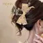 PNPIA- Pháp Vintage Hoa Ren Bướm Nút Tóc Kẹp Cá Mập Lớn Kẹp Cô Gái Ngọt Ngào Phong Cách Nhẹ Nhàng Phụ Kiện Tóc Mũ Nón