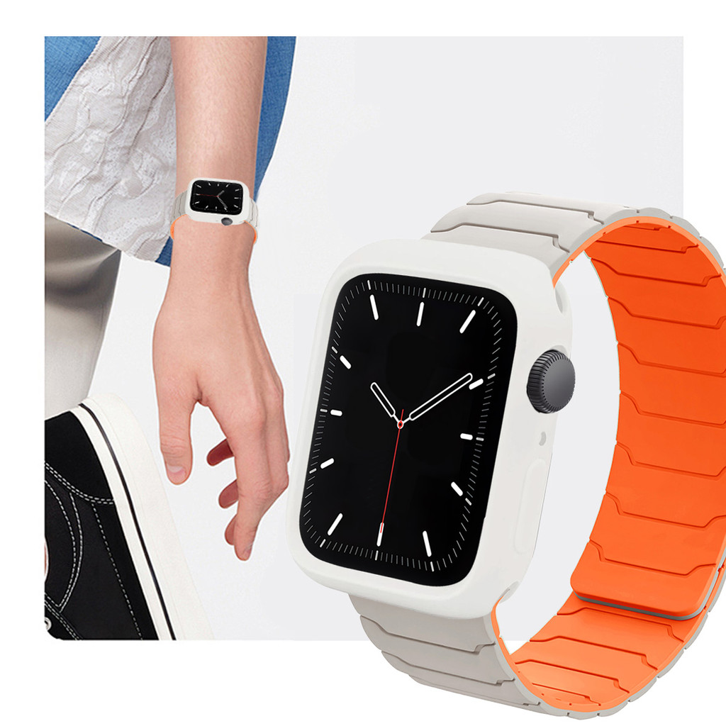 Dây đeo silicon + vỏ bảo vệ màn hình cho Apple Watch S11 / 10 42mm 46mm Ultra3 / 2 / 1 49mm 9 8 7 6 SE 45mm 44mm 41mm 40mm