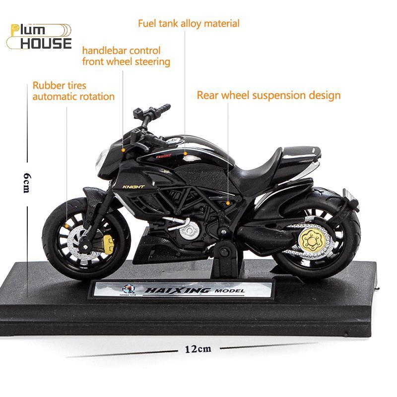 PlumHOUSE 1: 18 Bán chạy Hợp Kim Mô Hình Xe Máy Mô Phỏng Phụ Kiện Xe Máy Trượt Đồ Chơi Trẻ Em Quà Tặng Diecast Đồ Chơi Xe VN