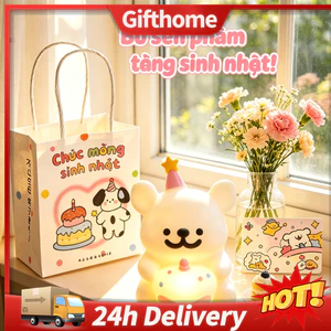 🚚【giao Hàng 24h】Hoạt Hình Thỏ Gấu Trúc Đèn Ngủ Động Vật Dễ Thương Để Bàn Trang Trí Đèn Quà Tặng Sinh Nhật