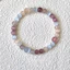 {Bướm Sương Tìm Hoa} Vòng Tay Đính Hạt Opal Chalcedony Trung Quốc Mới Tinh Tế Retro Trắng Dâu Pha Lê Vòng Tay Nữ